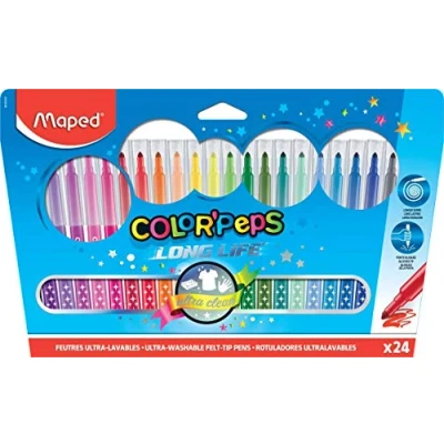 Imagen de Maped Color&#039; Peps Long Life Pack de 18 rotuladores con estuche cartón