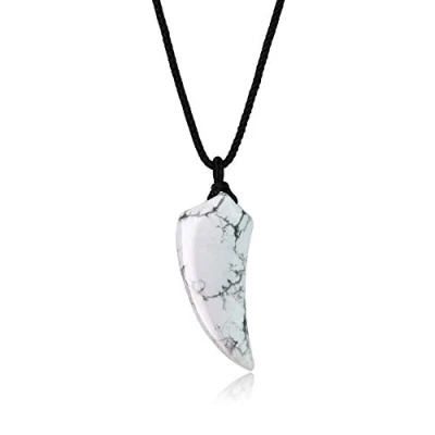 Imagen de COAI Collar Unisex con Colgante Diente de Lobo Howlita