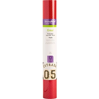 Imagen de Cricut Everyday Iron On IO EVDY Mesh Red 12X24(1), Malla, Multicolour, one size