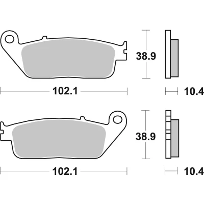 Imagen de TRW Sinter Maxi Scooter MCB631SRM Juego de pastillas freno