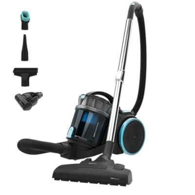 Imagen de Aspirador sin bolsa Cecotec Conga Rockstar Multicyclonic XL Animal, 800W, Mascotas, 4L, 20 kPa, Radio acción 9m, Negro