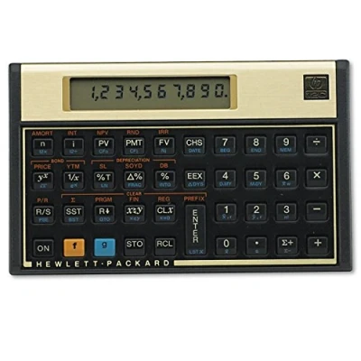 Imagen de HP 12C Financial Programmable Calculator Calculadora financiera, Negro