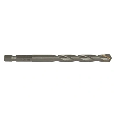Imagen de wolfcraft Broca Para piedra con filo de carburo tungsteno, vástago hexagonal, Ø 8 mm I 7269000 taladrar paredes ladrillo, natural y artificial
