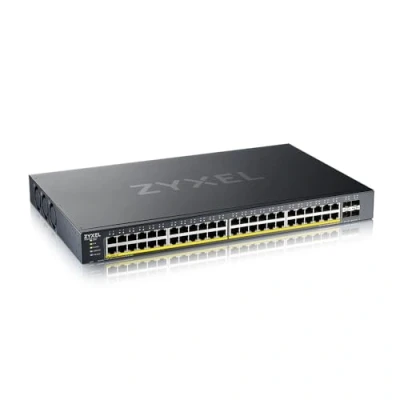 Imagen de Zyxel Nebula Switch Inteligente de 48 Puertos Ethernet Gigabit con 4 Ranuras 10G SFP+ y Modo Cloud híbrido [XGS1935 52]