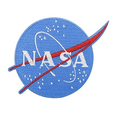 Imagen de Parche con el logo original de la NASA Parches Termoadhesivos Planchado para Ropa Aplique Codera Rodillera Bordado DIY Finally Home