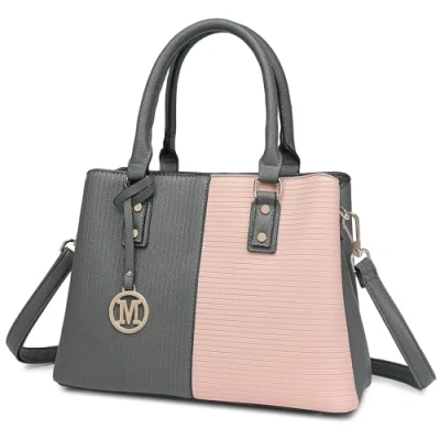 Imagen de Miss Lulu Bolso de Mano para Mujer Mediano, Bolsos Bandolera Elegantes PU Mujer, Hombro Cuero Artificial, con Correa Cruzada Desmontable y Asas Agarre.