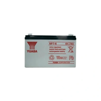 Imagen de Yuasa NP7 6 Bleibatería Recargable 6V 7Ah Blei Vlies (AGM) (B x H T) 151 97 34mm Flachmacho 4.8mm WA