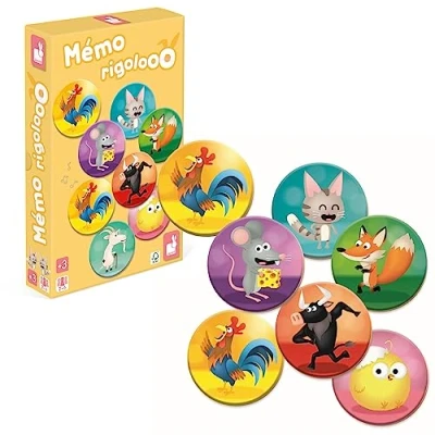 Imagen de Janod Mémo Rigolooo Juego de memoria y asociación 2 A 6 jugadores partir 3 años J02736