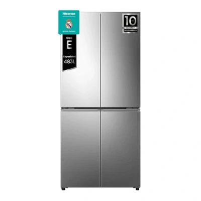 Imagen de Frigorífico americano Hisense RQ5P470SEIE, Total No Frost, 178.5 cm, 483 l, WiFi, Inverter, Inox