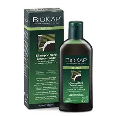 Imagen de Biokap Champu Detox With Black Clays And Charcoal 200 ml 100 g