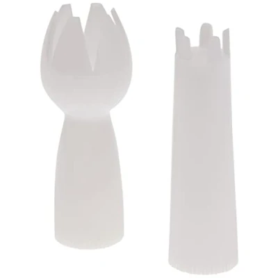 Imagen de Ibili Set 2 BOQUILLAS (PLASTICO Blanco), Stainless Steel
