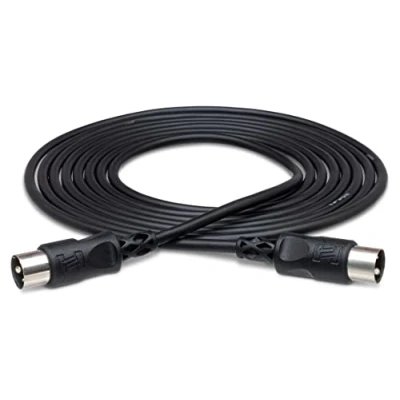 Imagen de Hosa MID 315BK, MIDI Cable, 5 pin DIN to Same, 15 ft