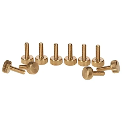 Imagen de Precisiongeek Tornillo para pulgar de latón M4 x 10 mm 10pz