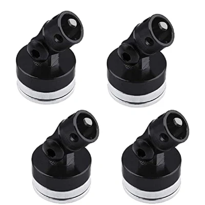 Imagen de CENPEK 4 piezas RC Cuerpo magnético poste de aleación magnética Stealth invisible Shell Mount Columna compatible con HSP Redcat Himoot Traxxas SCX10 4WD 1/10 Car Negro