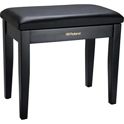Imagen de Roland RPB 100BK Banco De Piano En Negro Satinado Con Asiento Vinilo Y Compartimento Para Partituras