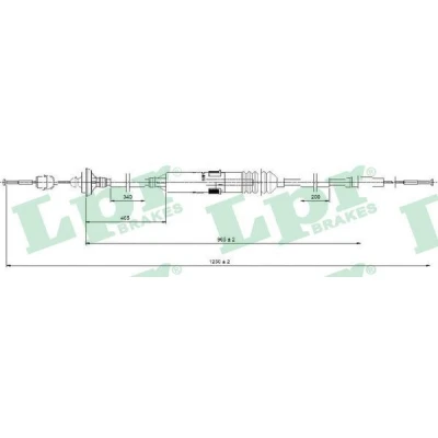 Imagen de LPR C0276C Cable de Embrague con reajuste automático VOLKSWAGEN: TRANSPORTER 4, 4 Bus