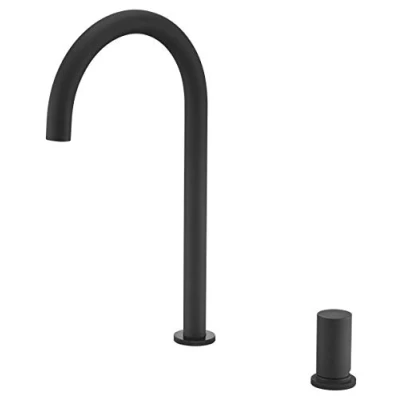 Imagen de Mice Grifo de fregadero monomando Griferia para cocina llave agua caliente/frio Serie Manacor Negro Mate GCM001/NG