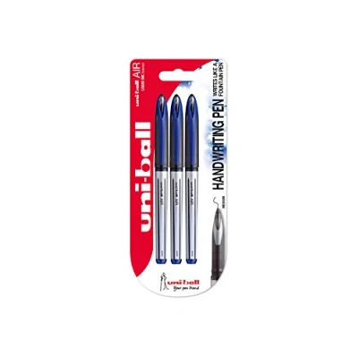 Imagen de Uni Ball UB 188 L Air Pack de 3 bolígrafos, punta estilográfica, color azul