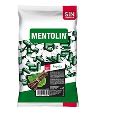 Imagen de MENTOLIN CARAMELOS DE REGALIZ SIN AZUCAR BOLSA 1 KG