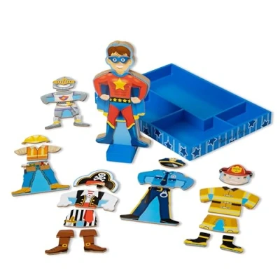 Imagen de Melissa &amp; Doug Billy Joey Juego de Disfraces Magnéticos, individual, Multicolor, Medium (13550)