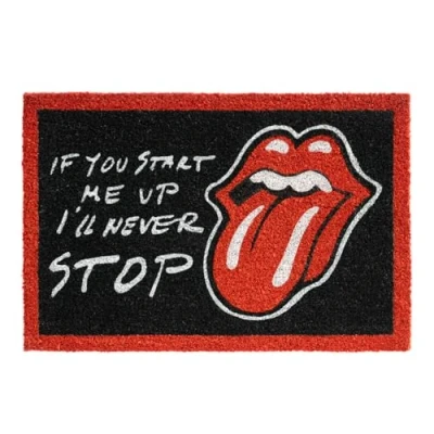 Imagen de Grupo Erik Felpudo Rolling Stones Entrada casa Originales Antideslizante 40x60 cm Alfombra Exterior, Exterior Fabricado en Fibra de Coco