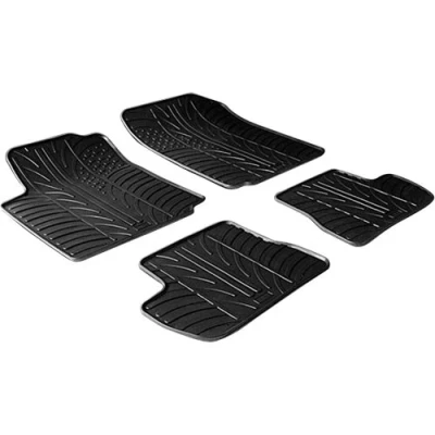 Imagen de Gledring 0112 Juego de alfombrillas suelo Caucho delante y detrás 4 negro 750mm 550mm CITROËN: C2 Hatchback