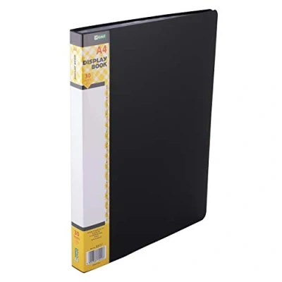 Imagen de D.RECT Juego de 30 Carpetas Polipropileno alta Transparencia Etiqueta Contenido la Columna Vertebral A4 Color : Negro