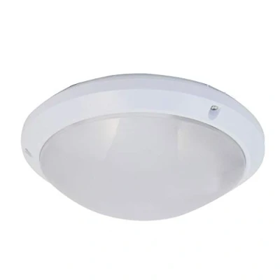 Imagen de Velamp PTLEDIK E27 Aplique Redondo/plafón 27cm. en PC irrompible IK10. Conexión E27, Compatible con LED, máx. 60W. IP54: se Puede Instalar Interiores o Exteriores, 60 W, Gris
