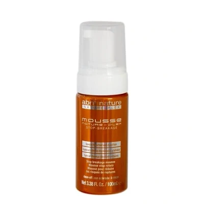 Imagen de abril et Nature Plex, STOP Rotura Espuma Profesional para Cabellos Dañados o Tratados químicamente Mousse Reparadora Antes y después de trabajos técnicos 100 ml