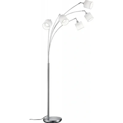 Imagen de Reality Lighting Lámpara de Pie decorativo moderno Tommy, bombilla no incluida, apto para bombillas LED retrofit, Material Metal, Color Níquel mate