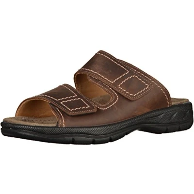 Imagen de Jomos Activa 5 503601 42 Zuecos de cuero para hombre, Marrón, 50