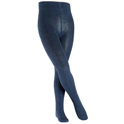 Imagen de ESPRIT Foot Logo K TI algodón gruesa unicolor 1 pieza, Pantimedias Unisex niños, Azul (Navy Blue Melange 6490), 152 164