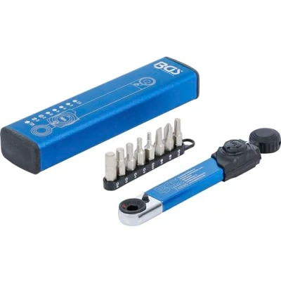 Imagen de BGS 74295 Llave dinamométrica hexágono interior 6,3 mm (1/4&quot;) 2 10 Nm con juego de puntas 9 piezas