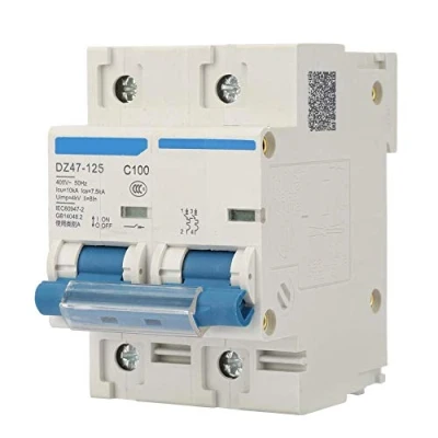 Imagen de disyuntor de corriente 400V 80/100/125A interruptor protección contra fugas DZ47 125 2P en miniatura(100A)