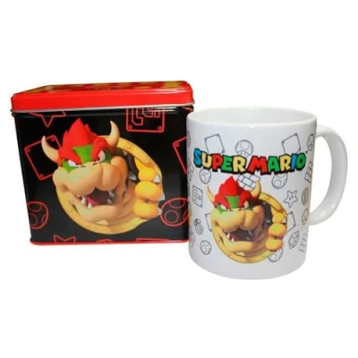 Imagen de Nintendo Set Taza + Hucha Bowser Super Mario Bros Decorativas, Multicolor, Único