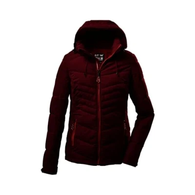 Imagen de Killtec KOW 149 WMN QLTD Jckt Chaqueta acolchada con capucha desmontable, borgoña, 42 para Mujer