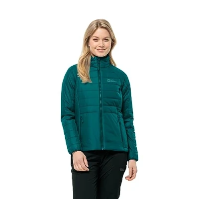 Imagen de Jack Wolfskin Lapawa Ins Jkt W Chaqueta, Verde Aguamarina, XL para Mujer