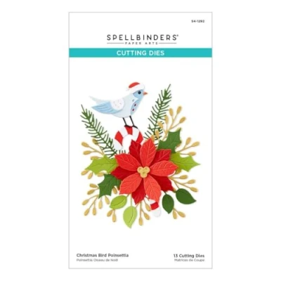 Imagen de Spellbinders Troqueles grabados con diseño de flor Pascua The Classic Christmas Collection