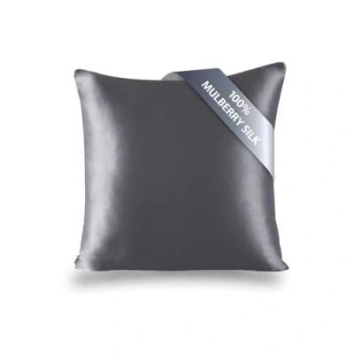 Imagen de TOWNSSILK Funda de Almohada 100% Seda Morera, cuida el Cabello y la Piel, Ambos Lados 19 Momme, 1 Unidad,Silver， 65 x cm