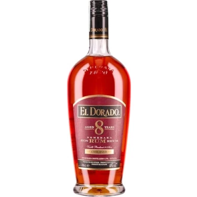 Imagen de El Dorado 8 Years Old Cask Aged Demerara Rum 40% 700 ml in Giftbox