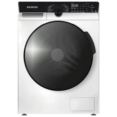 Imagen de INFINITON Lavadora WM A125B, 12 kg, Inverter, Sensores de estabilidad, Display LED táctil, Vapor Care, Add Clothing, Blanca
