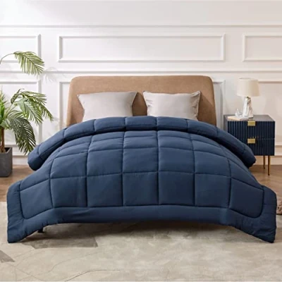 Imagen de Bedsure edredón de Invierno 135 x 200 cálido y Suave Relleno 450GSM, Öko Tex, para alérgicos Rojo
