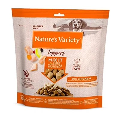 Imagen de Nature&#039;s Variety Freezed Dried Toppers para Perros con Pollo 15g