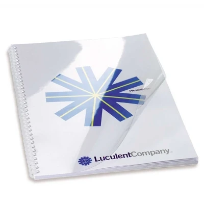 Imagen de GBC CE012080F HiClear Tapas transparentes para encuadernar, 100 unidades A4, PVC, 200 my