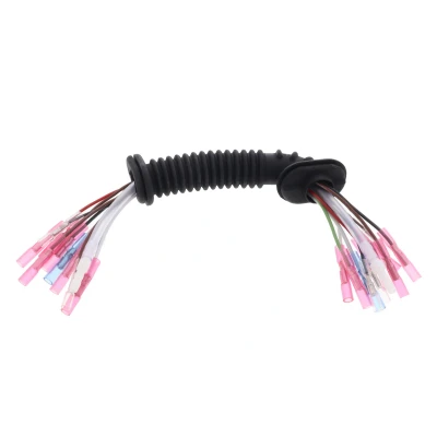 Imagen de VEMO EXPERT KITS + V10 83 0034 Kit de reparación cables Atrás izquierda, Puerta vehículo, derecha con tubo flexible fuelle