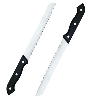 Imagen de PARENCE. Juego de 2 Cuchillos Pan Acero Inoxidable/Cuchillo Cocina Dentado con Mango Ergonómico Hoja 18cm,