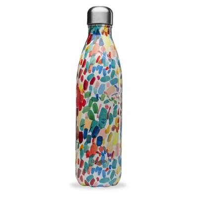 Imagen de Qwetch Botella Isotérmica Originals Arty 750ml Nómada de Acero Inoxidable 24h Frío y 12h Caliente Impermeable, Libre BPA Reutilizable
