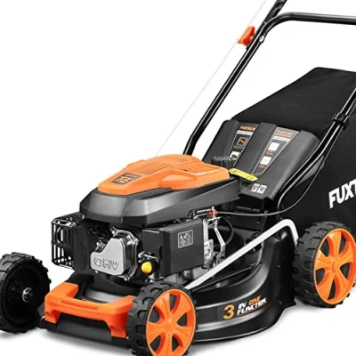 Imagen de Cortacésped de Gasolina FUXTEC FX RM4646ECO 46cm Anchura Corte Potente Motor 146cc Easy Clean 3en1 2,6KW Mulching recogedor Hierba 50L