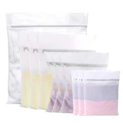 Imagen de BillyBath Bolsa para Lavadora Malla de Lavandería Lavadoras Bolsas Colada con Cremallera Ropa Delicada Sujetador Interior Calcetines Zapatos y Bebé 10 Pcs (1XL+3L+3M+3S)