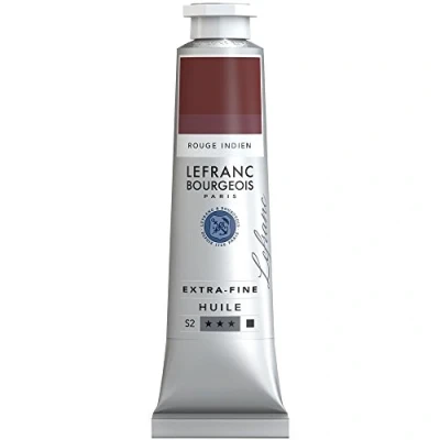 Imagen de Lefranc Bourgeois Óleo Extra Fino 40ml Tubo de pintura, Rojo Indio